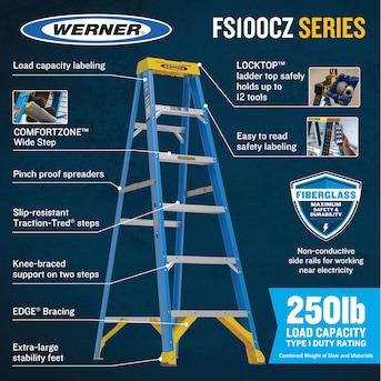 Where to find LADDER, STEP 8 FIBERGLASS 250LB in Oakland